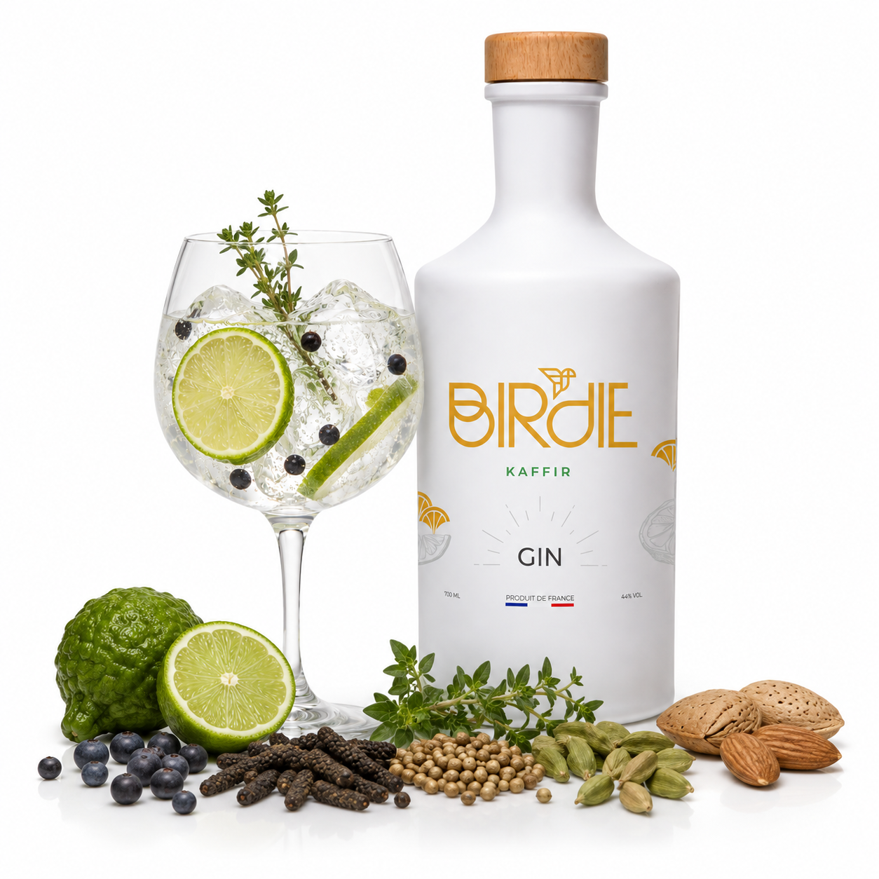 BIRDIE KAFFIR GIN 44% 70CL